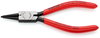 KNIPEX 44 11 J1 Circlip Pliers for internal circlips in bore holes plastic coated black atramentized 140 mm