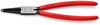 KNIPEX 44 11 J3 Circlip Pliers for internal circlips in bore holes plastic coated black atramentized 225 mm