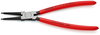 KNIPEX 44 11 J3 Circlip Pliers for internal circlips in bore holes plastic coated black atramentized 225 mm