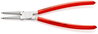 KNIPEX 44 13 J3 Circlip Pliers for internal circlips in bore holes plastic coated chrome-plated 225 mm