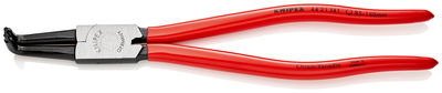 KNIPEX 44 21 J41 Circlip Pliers for internal circlips in bore holes plastic coated black atramentized 300 mm