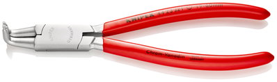 KNIPEX 44 23 J31 Circlip Pliers for internal circlips in bore holes plastic coated chrome-plated 215 mm