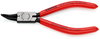 KNIPEX 44 31 J12 Circlip Pliers for internal circlips in bore holes 45° bent plastic coated black atramentized 140 mm