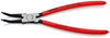 KNIPEX 44 31 J32 Circlip Pliers for internal circlips in bore holes 45° bent plastic coated black atramentized 225 mm
