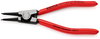 KNIPEX 46 11 A1 Circlip Pliers for external circlips on shafts plastic coated black atramentized 140 mm