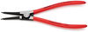 KNIPEX 46 11 A3 Circlip Pliers for external circlips on shafts plastic coated black atramentized 210 mm