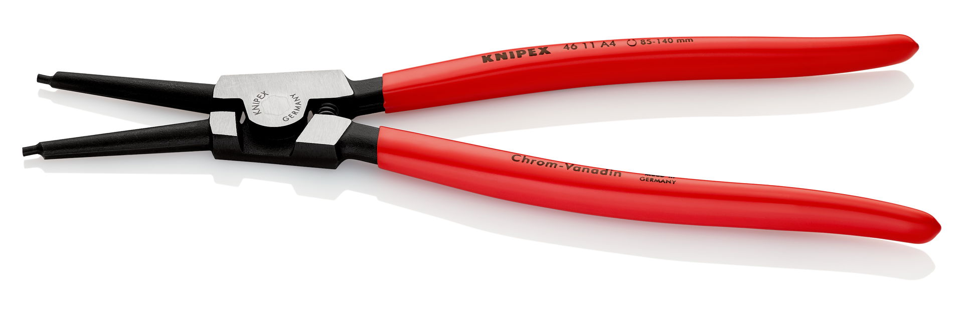 KNIPEX 46 11 A4 Circlip Pliers for external circlips on shafts with plastic coating black atramentized 320 mm – Image 2 of 2
