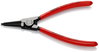 KNIPEX 46 11 G4 Circlip Pliers for grip rings on shafts plastic coated black atramentized 180 mm