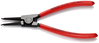 KNIPEX 46 11 G4 Circlip Pliers for grip rings on shafts plastic coated black atramentized 180 mm
