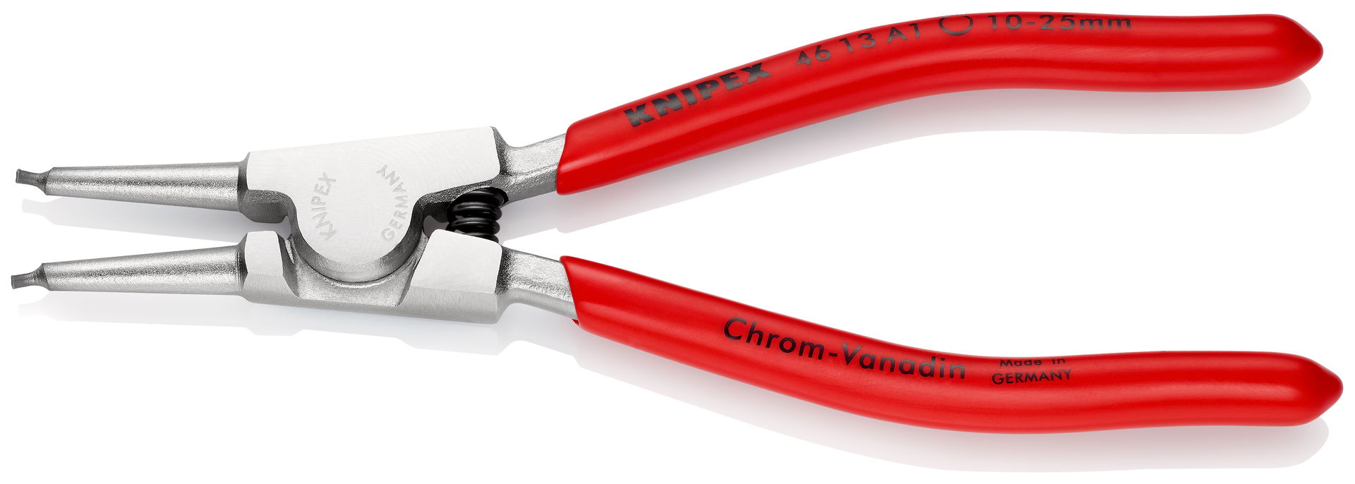 KNIPEX 46 13 A1 Circlip Pliers for external circlips on shafts with plastic coating chrome-plated 140 mm – Image 2 of 2