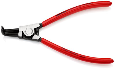 KNIPEX 46 21 A21 SB Circlip Pliers for external circlips on shafts plastic coated black atramentized 170 mm (self-service card/blister)