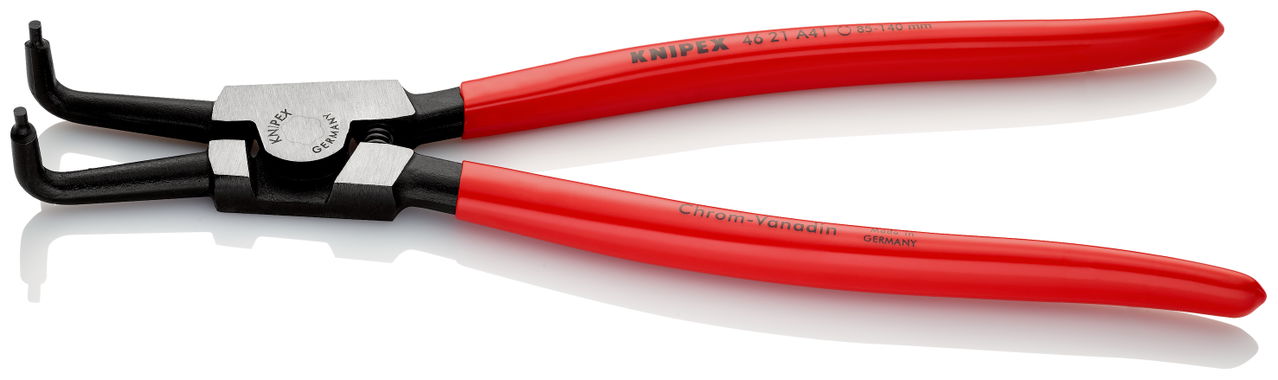 KNIPEX 46 21 A41 Circlip Pliers for external circlips on shafts with plastic coating black atramentized 300 mm – Image 2 of 2