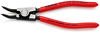 KNIPEX 46 31 A12 Circlip Pliers for external circlips on shafts 45° bent plastic coated black atramentized 130 mm