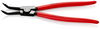 KNIPEX 46 31 A42 Circlip Pliers for external circlips on shafts 45° bent plastic coated black atramentized 310 mm