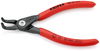 KNIPEX 48 21 J11 Precision Circlip Pliers for internal circlips in bore holes with non-slip plastic coating grey atramentized 130 mm