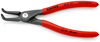 KNIPEX 48 21 J21 Precision Circlip Pliers for internal circlips in bore holes with non-slip plastic coating grey atramentized 165 mm