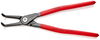 KNIPEX 48 21 J41 Precision Circlip Pliers for internal circlips in bore holes with non-slip plastic coating grey atramentized 305 mm