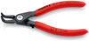 KNIPEX 48 41 J01 Precision Circlip Pliers for internal circlips in bore holes with non-slip plastic coating grey atramentized 130 mm