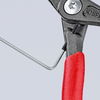 KNIPEX 48 41 J11 Precision Circlip Pliers for internal circlips in bore holes with non-slip plastic coating grey atramentized 130 mm