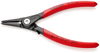 KNIPEX 49 31 A1 Precision Circlip Pliers for external circlips on shafts with overstretching limiter with non-slip plastic coating grey atramentized 140 mm
