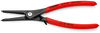 KNIPEX 49 31 A3 Precision Circlip Pliers for external circlips on shafts with overstretching limiter with non-slip plastic coating grey atramentized 225 mm