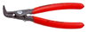 KNIPEX 49 41 A01 Precision Circlip Pliers for external circlips on shafts with non-slip plastic coating grey atramentized 130 mm