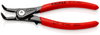 KNIPEX 49 41 A01 Precision Circlip Pliers for external circlips on shafts with non-slip plastic coating grey atramentized 130 mm