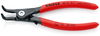KNIPEX 49 41 A11 Precision Circlip Pliers for external circlips on shafts with non-slip plastic coating grey atramentized 130 mm