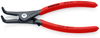 KNIPEX 49 41 A21 Precision Circlip Pliers for external circlips on shafts with non-slip plastic coating grey atramentized 165 mm