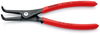 KNIPEX 49 41 A31 Precision Circlip Pliers for external circlips on shafts with non-slip plastic coating grey atramentized 210 mm