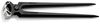 KNIPEX 55 00 300 Farriers' Pincers (Tear-off Pliers for vehicle bodywork) black atramentized 300 mm