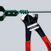 KNIPEX 61 01 200 SB Bolt End Cutting Nipper high lever transmission plastic coated black atramentized 200 mm (self-service card/blister)