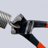KNIPEX 61 01 200 SB Bolt End Cutting Nipper high lever transmission plastic coated black atramentized 200 mm (self-service card/blister)