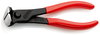 KNIPEX 68 01 160 SB End Cutting Nipper plastic coated black atramentized 160 mm (self-service card/blister)