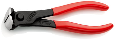 KNIPEX 68 01 160 SB End Cutting Nipper plastic coated black atramentized 160 mm (self-service card/blister)