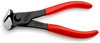 KNIPEX 68 01 160 SB End Cutting Nipper plastic coated black atramentized 160 mm (self-service card/blister)