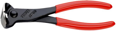 KNIPEX 68 01 180 SB End Cutting Nipper plastic coated black atramentized 180 mm (self-service card/blister)