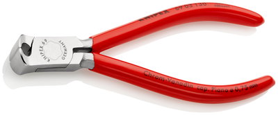 KNIPEX 69 03 130 End Cutting Nipper for mechanics plastic coated chrome-plated 130 mm
