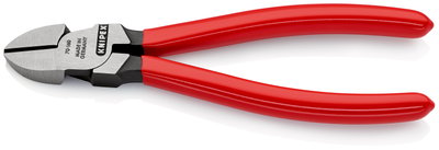 KNIPEX 70 01 160 SB Diagonal Cutter plastic coated black atramentized 160 mm (self-service card/blister)
