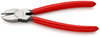 KNIPEX 70 01 180 SB Diagonal Cutter plastic coated black atramentized 180 mm (self-service card/blister)