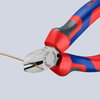 KNIPEX 70 02 125 SB Diagonal Cutter with comfort handles black atramentized 125 mm