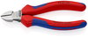 KNIPEX 70 02 140 Diagonal Cutter with multi-component grips black atramentized 140 mm