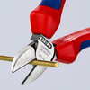 KNIPEX 70 02 140 Diagonal Cutter with multi-component grips black atramentized 140 mm