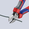 KNIPEX 70 02 160 SB Diagonal Cutter with comfort handles black atramentized 160 mm