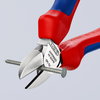 KNIPEX 70 05 140 Diagonal Cutter with multi-component grips chrome-plated 140 mm