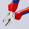 KNIPEX 70 05 140 Diagonal Cutter with multi-component grips chrome-plated 140 mm