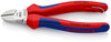 KNIPEX 70 05 160 T Diagonal Cutter with multi-component grips, with integrated tether attachment point for a tool tether chrome-plated 160 mm