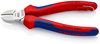KNIPEX 70 05 160 T Diagonal Cutter with multi-component grips, with integrated tether attachment point for a tool tether chrome-plated 160 mm
