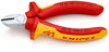 KNIPEX 70 06 125 Diagonal Cutter insulated with multi-component grips, VDE-tested chrome-plated 125 mm