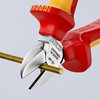 KNIPEX 70 06 140 SB Diagonal Cutter insulated with multi-component grips, VDE-tested chrome-plated 140 mm (self-service card/blister)